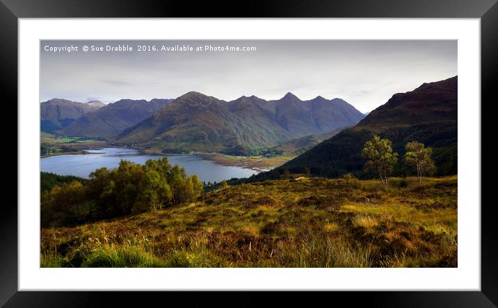    The Five Sisters of Kintail                     Framed Mounted Print by Susan Cosier