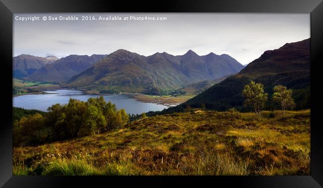    The Five Sisters of Kintail                     Framed Print by Susan Cosier