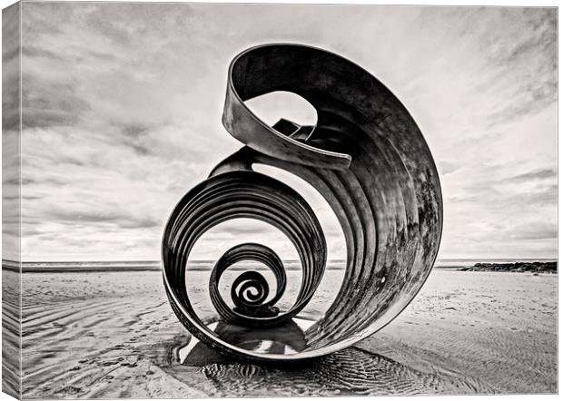 Cleveleys: swirls and contours Canvas Print by David McCulloch