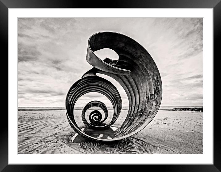 Cleveleys: swirls and contours Framed Mounted Print by David McCulloch
