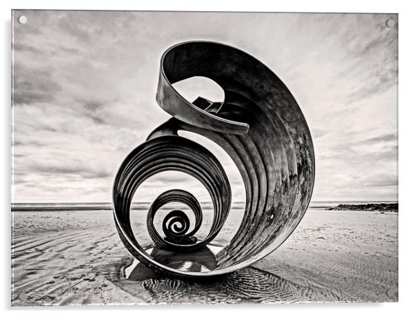 Cleveleys: swirls and contours Acrylic by David McCulloch