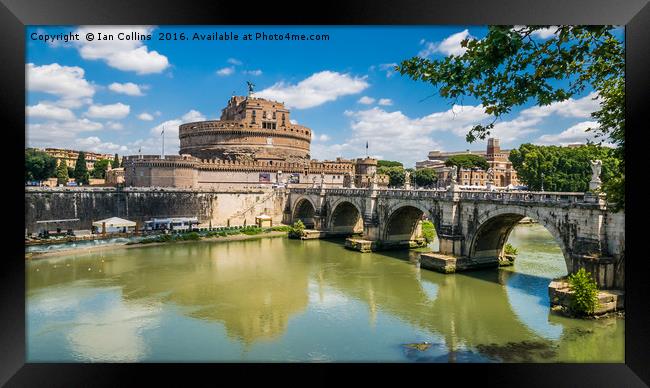 Castel Sant'Angelo in the Summer Sun Framed Print by Ian Collins
