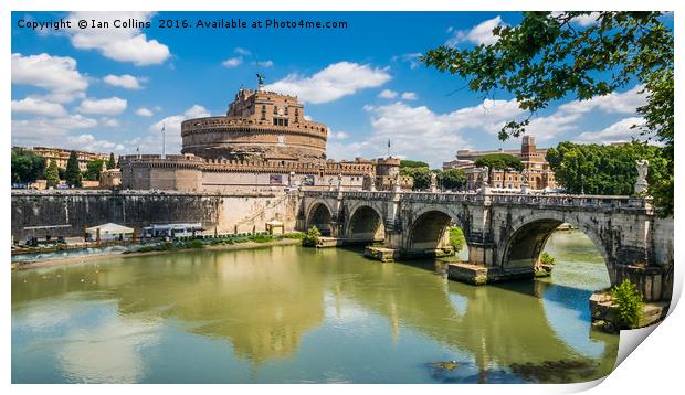 Castel Sant'Angelo in the Summer Sun Print by Ian Collins