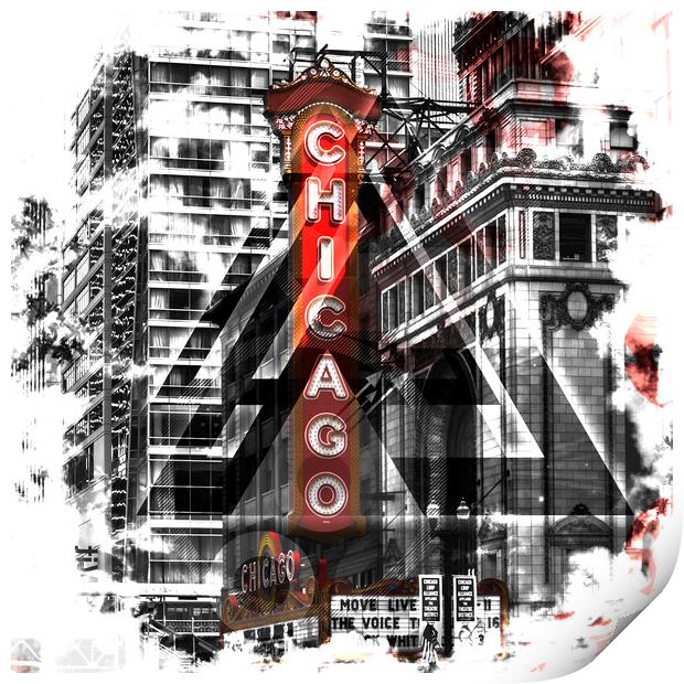 Chicago | Geometric Mix No. 2 Print by Melanie Viola