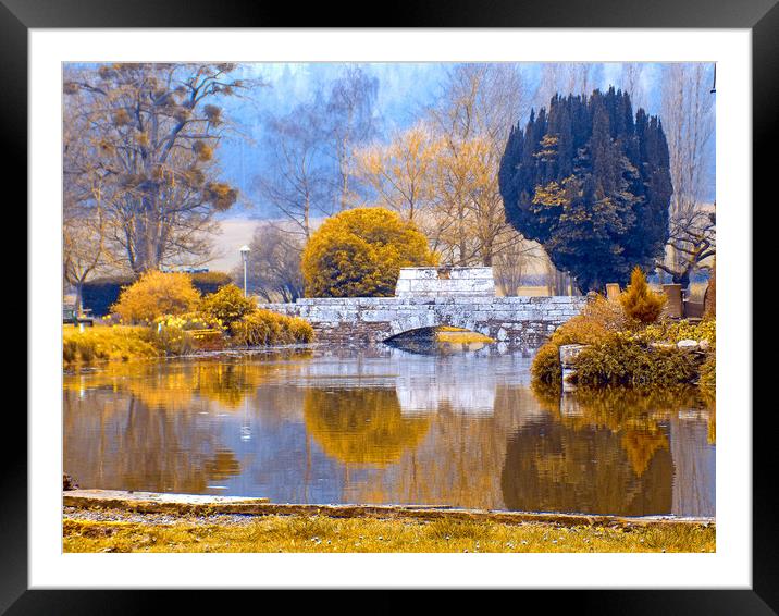 brinsop court estate gardens herefordshire Framed Mounted Print by paul ratcliffe