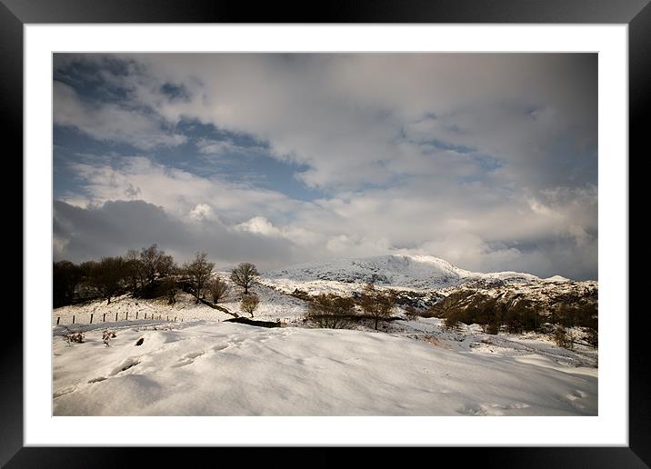 Winters Reach Framed Mounted Print by Simon Wrigglesworth