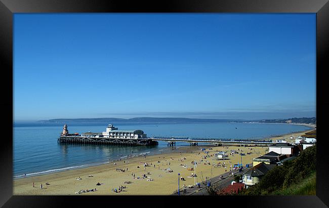 Bournemouth Pier Dorset - May 2010 Framed Print by Chris Day
