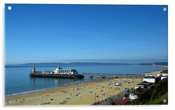 Bournemouth Pier Dorset - May 2010 Acrylic by Chris Day