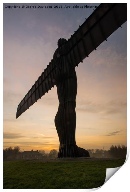 Angel of the North Print by George Davidson