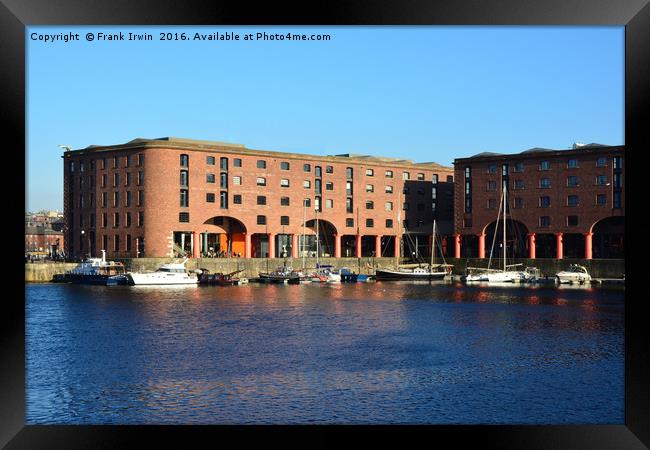 Liverpool's famous Albert Dock. Framed Print by Frank Irwin