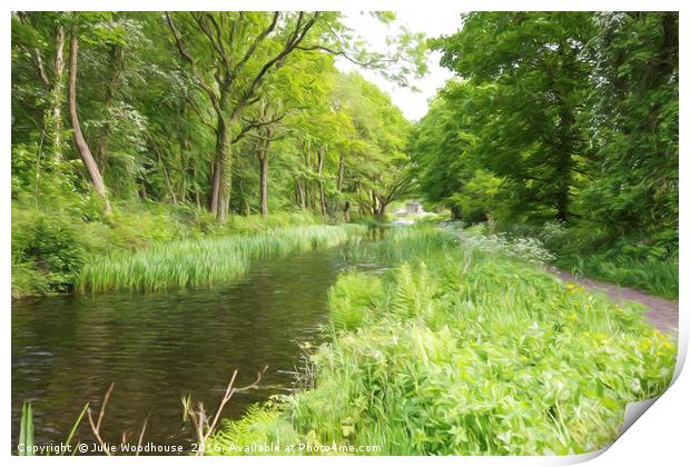 Cromford Canal Print by Julie Woodhouse