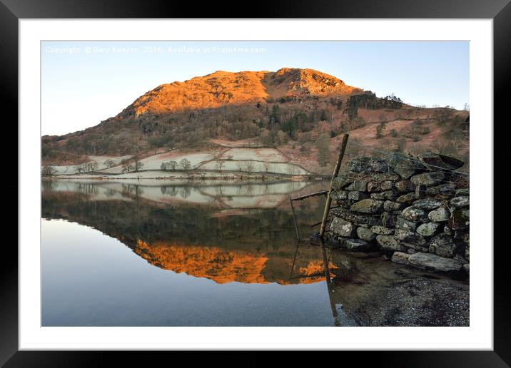 First Light At Rydalwater Framed Mounted Print by Gary Kenyon