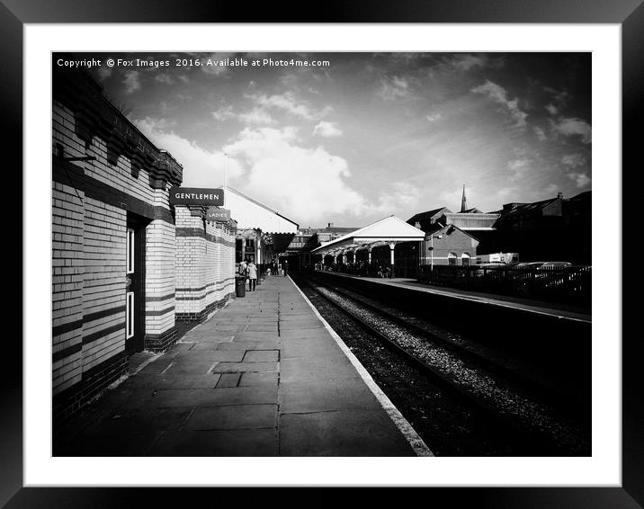 Bury Train Station Framed Mounted Print by Derrick Fox Lomax