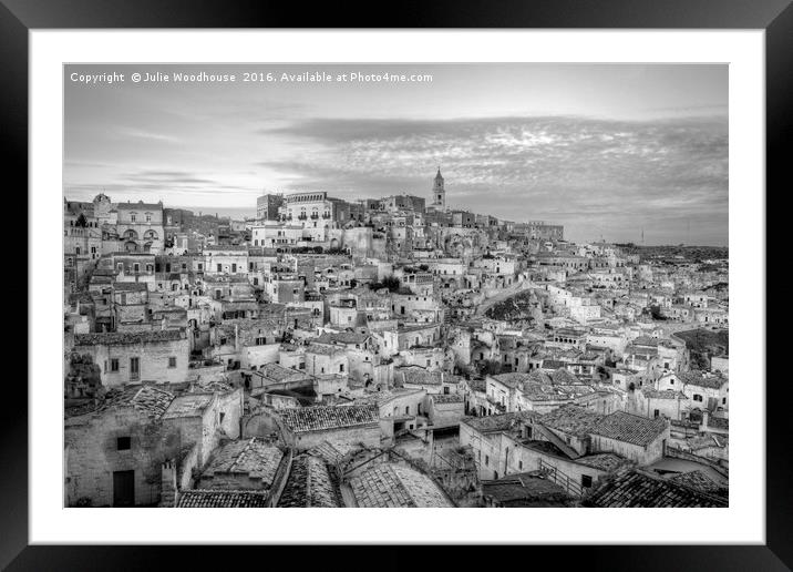 Matera Framed Mounted Print by Julie Woodhouse