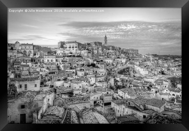 Matera Framed Print by Julie Woodhouse