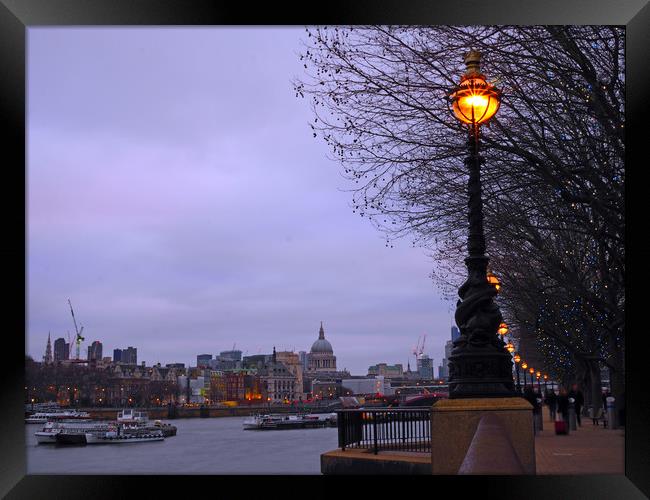 London Framed Print by Victor Burnside