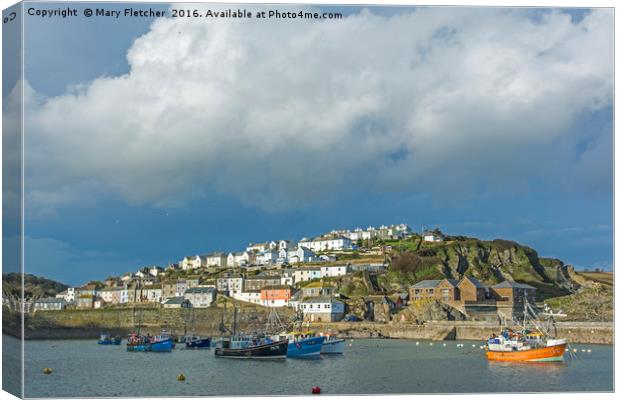 Mevagissey, Cornwall Canvas Print by Mary Fletcher