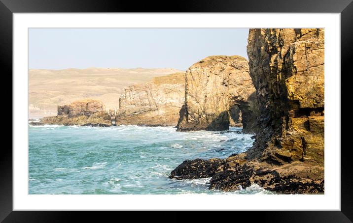 cligga head Framed Mounted Print by keith sutton
