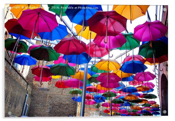 Umbrellas Acrylic by Graham Custance