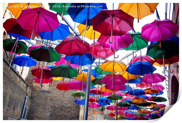 Umbrellas Print by Graham Custance