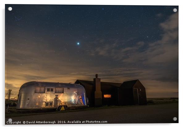 Dungeness House & Airstream  Acrylic by David Attenborough
