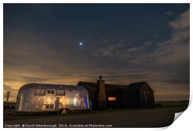 Dungeness House & Airstream  Print by David Attenborough