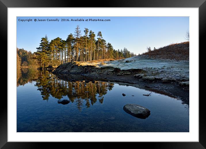 Tarn Hows Reflections Framed Mounted Print by Jason Connolly