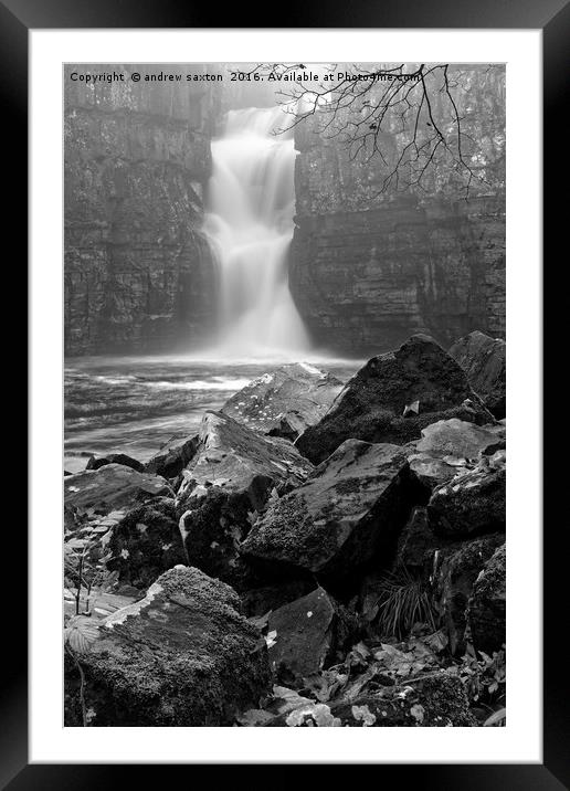 WATERY DOWN Framed Mounted Print by andrew saxton