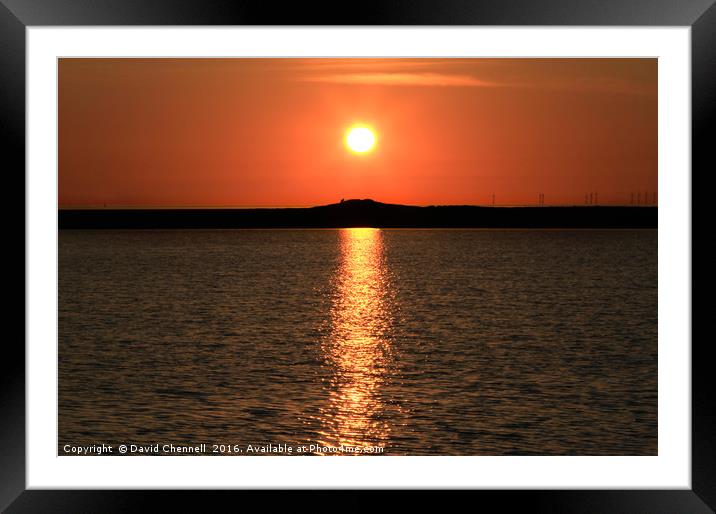 Little Eye Sunset Framed Mounted Print by David Chennell