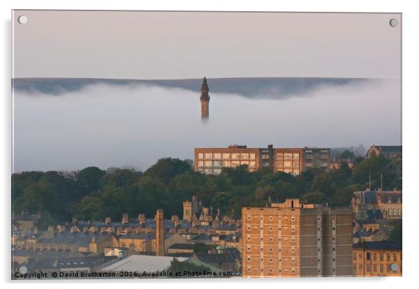 Halifax Fog Acrylic by David Brotherton