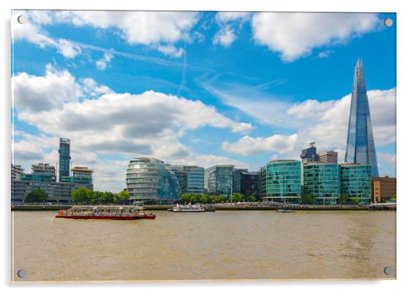 River Thames Acrylic by Svetlana Sewell