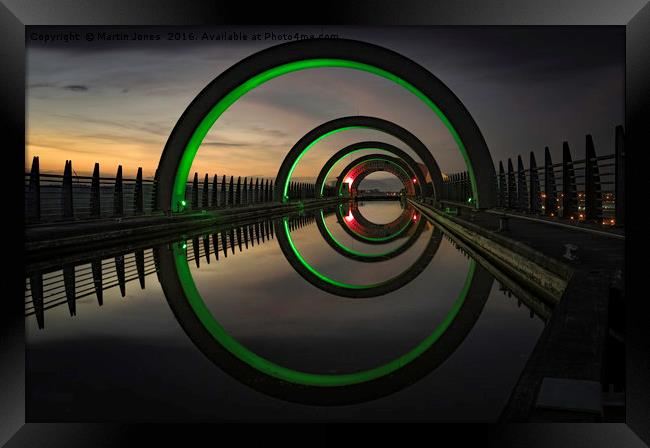 Green at the Falkirk Wheel Framed Print by K7 Photography