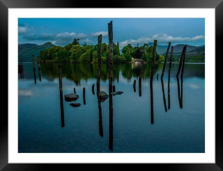 The Boathouse. Framed Mounted Print by Paul Andrews