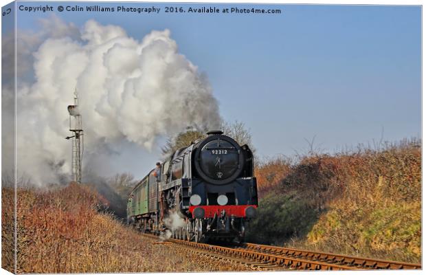92212 Approaches Ropley 1 Canvas Print by Colin Williams Photography