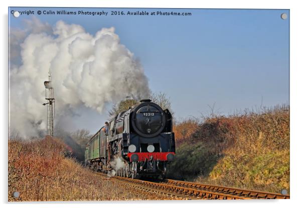 92212 Approaches Ropley 1 Acrylic by Colin Williams Photography