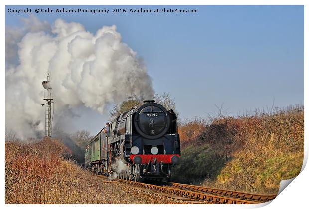 92212 Approaches Ropley 1 Print by Colin Williams Photography