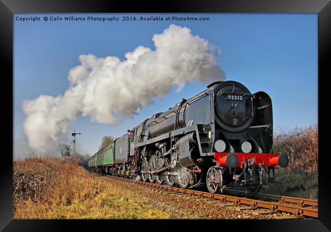 92212 Approaches Ropley 2 Framed Print by Colin Williams Photography