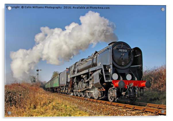 92212 Approaches Ropley 2 Acrylic by Colin Williams Photography