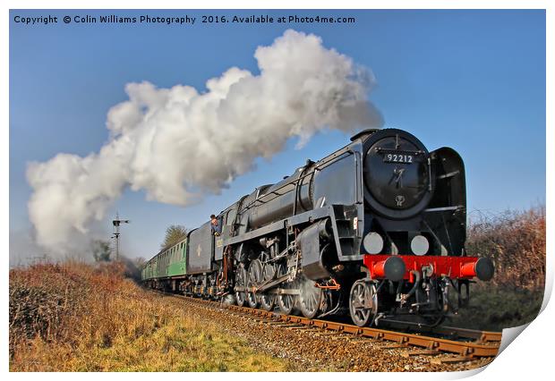 92212 Approaches Ropley 2 Print by Colin Williams Photography