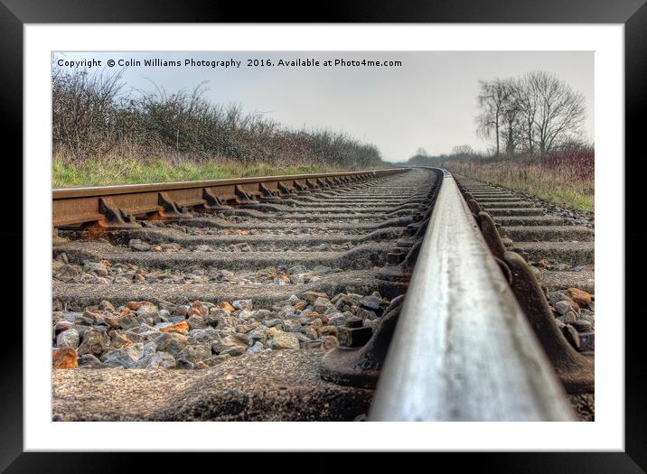 On The Right Track 2 Framed Mounted Print by Colin Williams Photography