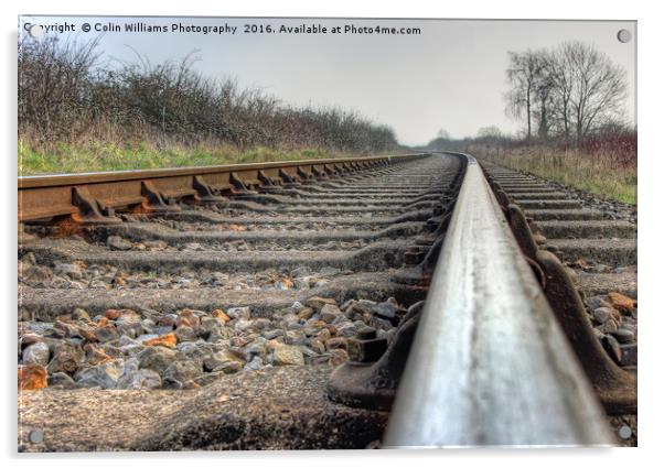 On The Right Track 2 Acrylic by Colin Williams Photography