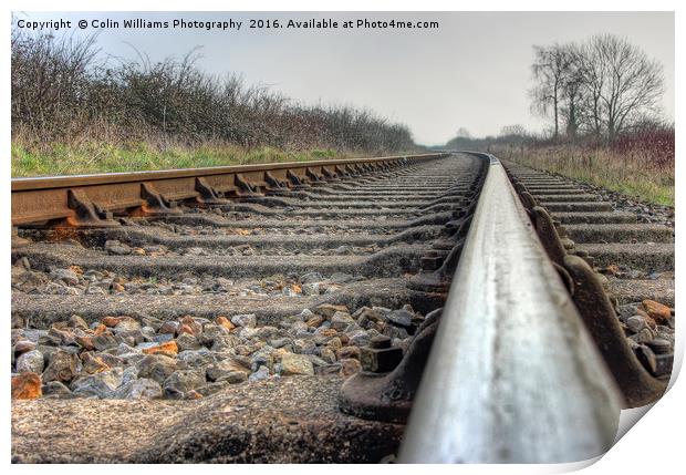 On The Right Track 2 Print by Colin Williams Photography