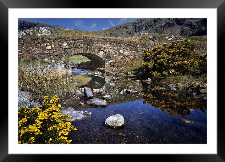 Bridge, Wast Water, Lake District, England Framed Mounted Print by Stephen Mole