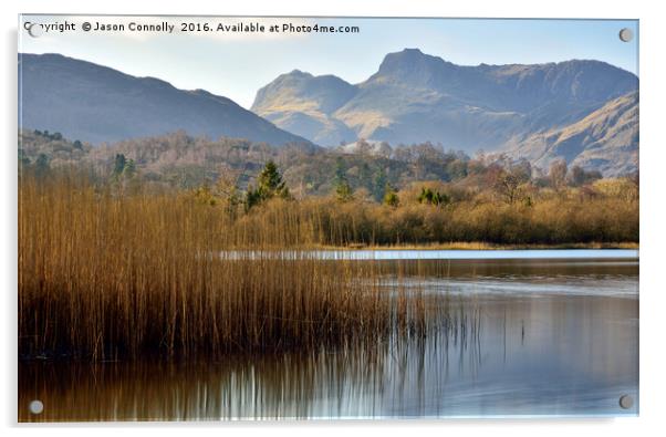 Elter Water, Cumbria Acrylic by Jason Connolly