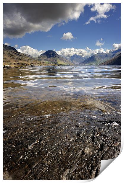 Wast Water, Lake District, England Print by Stephen Mole