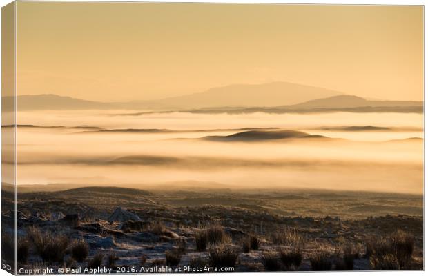 Mist on Rannoch Moor Canvas Print by Paul Appleby