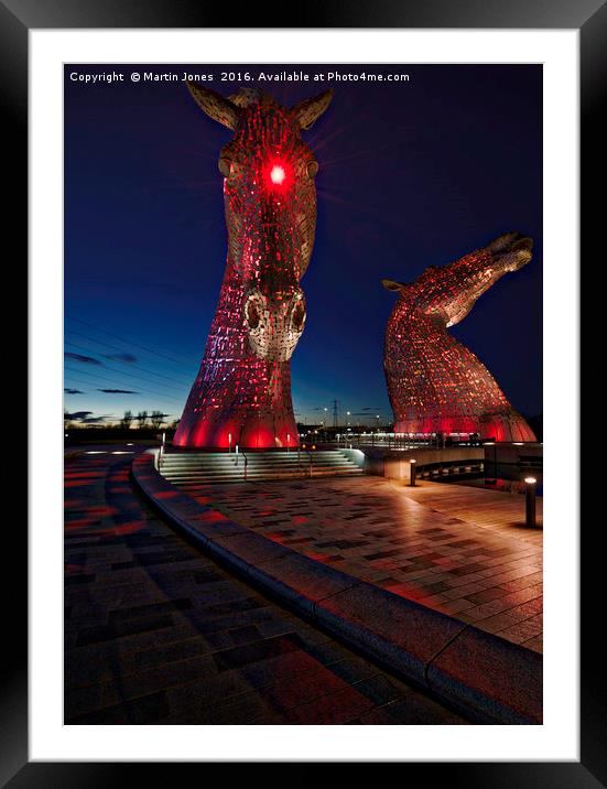 The Kelpies  Framed Mounted Print by K7 Photography