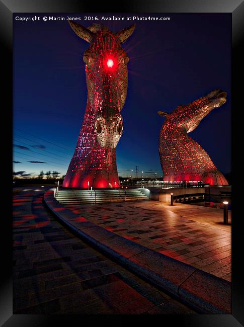 The Kelpies  Framed Print by K7 Photography