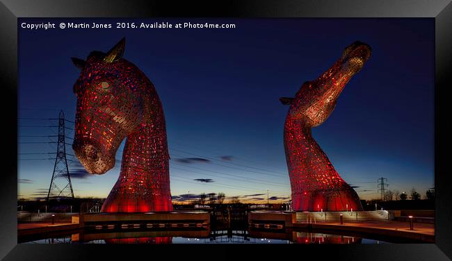The Kelpies - The Heavy Horses of Scotlands Canals Framed Print by K7 Photography