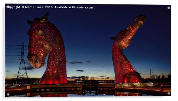 The Kelpies - The Heavy Horses of Scotlands Canals Acrylic by K7 Photography
